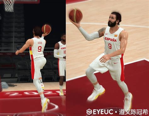 NBA 2K21 Ricky Rubio Cyberface, Updated Hair and Body Model (Tokyo 2020 Look) by LAL-James & kan1