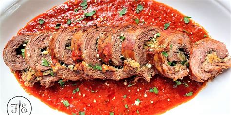 Slow Cooker Beef Braciole - My Recipe Magic