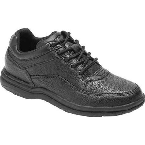 Shop Rockport Men's World Tour Classic Walking Shoe Black Tumbled - Overstock - 22879178