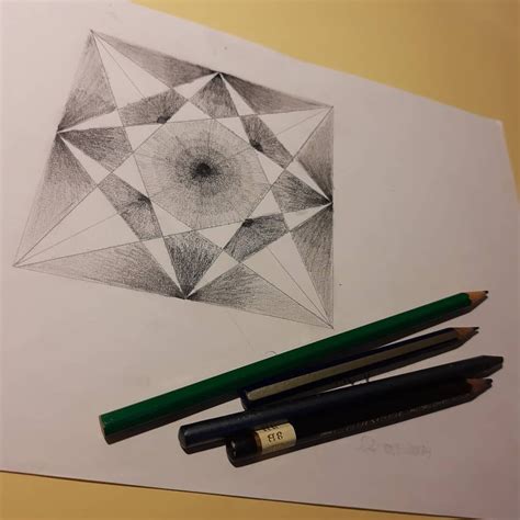 Square geometric sketch in 2020 | Geometric designs, Geometric, Art