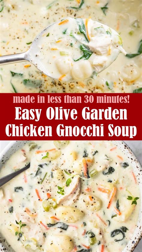 Easy olive garden chicken gnocchi soup – Artofit