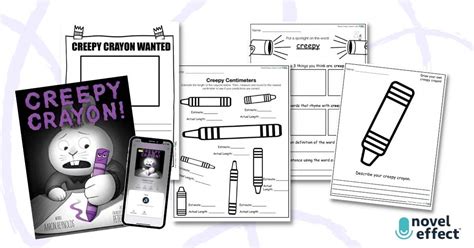 Creepy Crayon Activities for PreK-5th Grade - Novel Effect