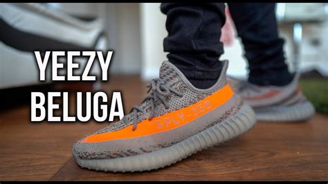 Adidas Yeezy Boost 350 V2 Beluga Reflective Review & on foot - YouTube