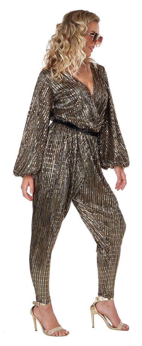 Gold Disco Queen Costume – Johnnie Brocks