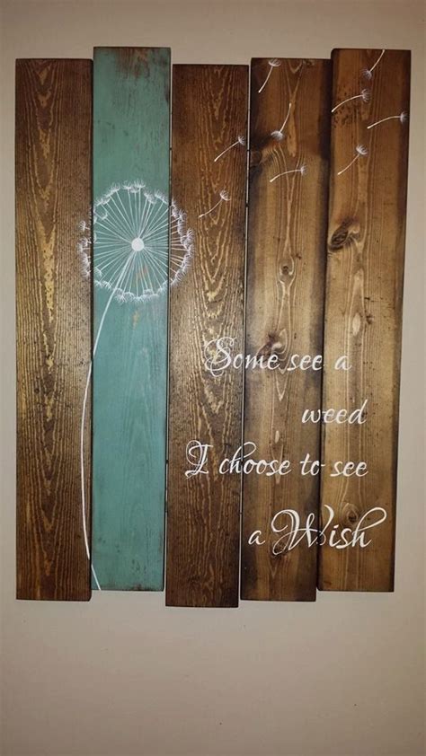 Travel Blog | Dandelion wall art, Wood pallet signs, Reclaimed wood ...