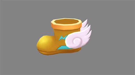 Cartoon Flying Shoe 3D Model - TurboSquid 2107080