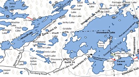 Moose Lake Simple Map