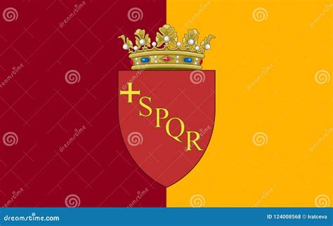 Flag of Rome of Lazio, Italy Stock Photo - Image of nationalism, national: 124008568