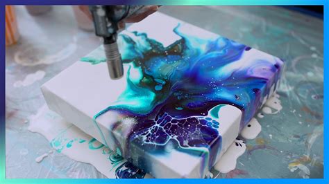 (02) Acrylic Fluid portray Tutorial utilizing blowdryer Galaxy colours dutch pour – Art Web Sale