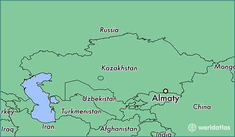 Where is Almaty, Kazakhstan? / Almaty, Almaty Qalasy Map - WorldAtlas.com