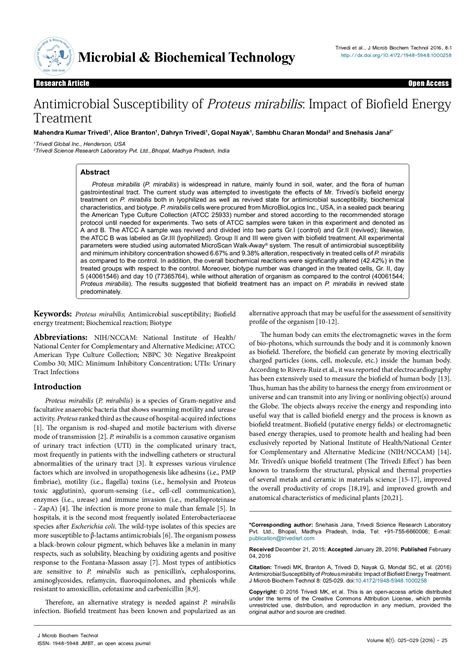 Proteus mirabilis treatment - lananw