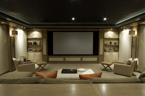 Projector Screen In Living Room | Baci Living Room