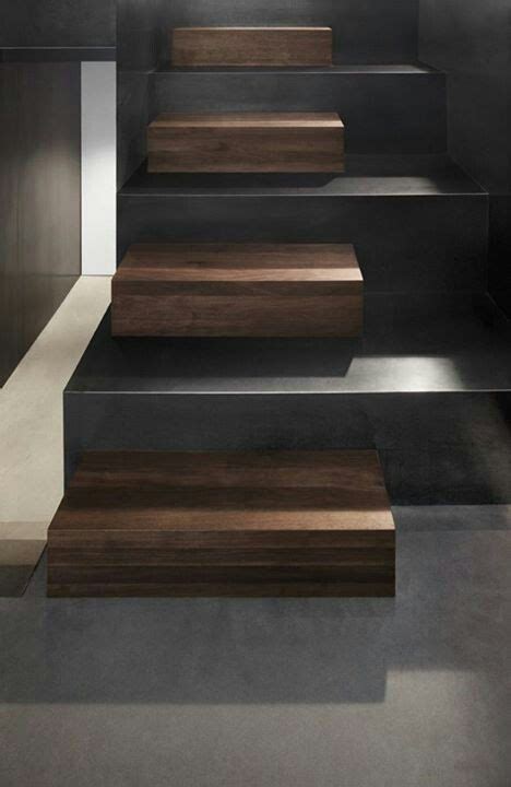 Concrete,wood | Interior stairs, Modern stairs, Stairs design