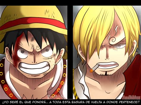 Luffy vs Sanji (One Piece CH. 843) by FanaliShiro on DeviantArt