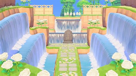 25 Waterfall Design Ideas For Animal Crossing: New Horizons Inspiration ...