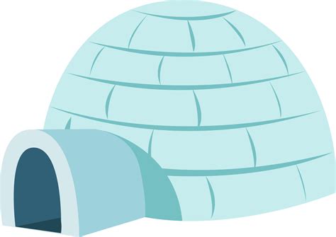 Igloo, illustration, vector on white background. 13596881 Vector Art at ...