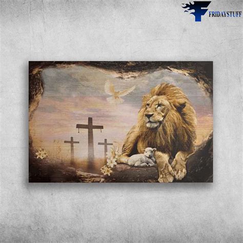 Lion And Lamb, Cross Dove - FridayStuff