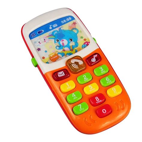 1pc Electronic Musical Toy Phone Mini Cute Kids Mobile Phone Cellphone ...