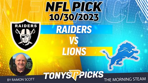 Las Vegas Raiders vs Detroit Lions 10/30/2023 Week 8 FREE NFL Picks and ...