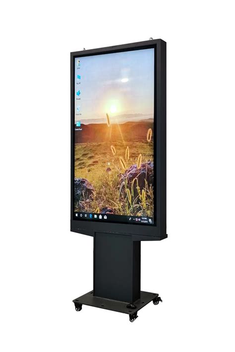 75inch Double Sided Outdoor Waterproof Sunlight Readable LCD Display Touch Screen Monitor Totem ...