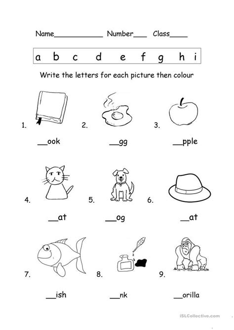 Phonics worksheet - English ESL Worksheets | Kindergarten phonics worksheets, Phonics worksheets ...