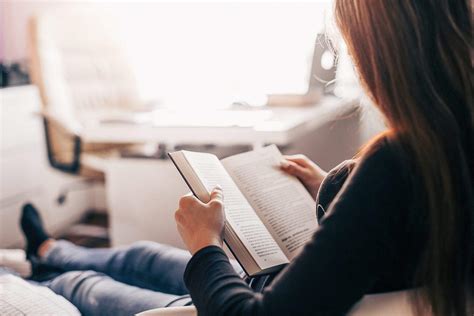 Girl Reading a Book at Home Free Stock Photo | picjumbo