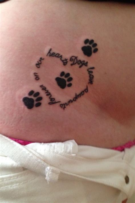 tattoo#dogs#love#animals#vettech#heart Dogs leave pawprints forever | Pawprint tattoo, Dog ...