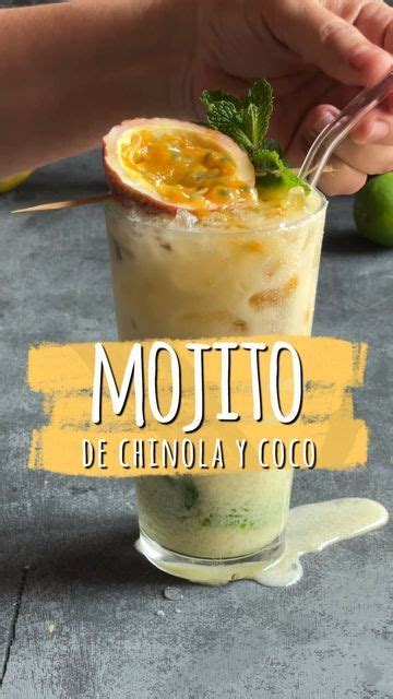 Refreshing Mojito de Chinola y Coco