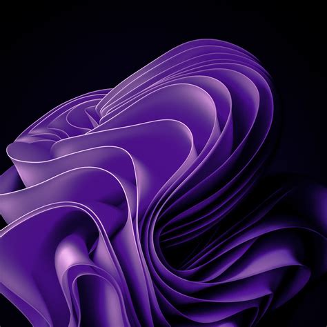 Windows 11 AMOLED Purple abstract 4K Wallpaper