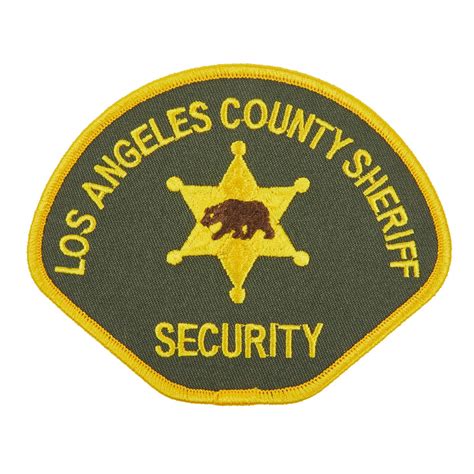 Los Angeles County Sheriff-Security Shoulder Patch - Sheriffs' Relief ...