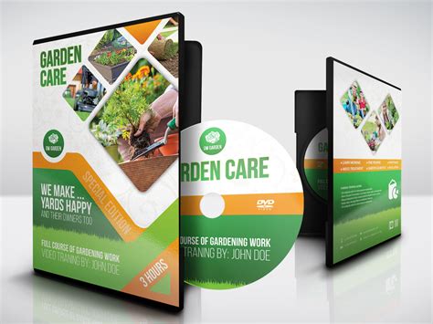 Garden Care DVD Cover Template by OWPictures on Dribbble