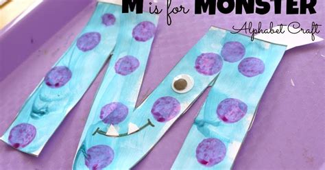 Monster Letter M Preschool Craft | School Time Snippets