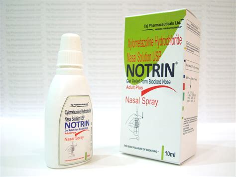 Notrin® Xylometazoline nasal 0.05% spray, notrin manufacturer in india ...