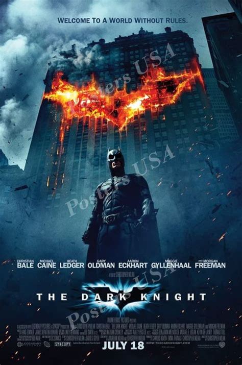 Dc The Dark Knight Batman Movie Poster Glossy Finish Made In Usa Fil Cm ...