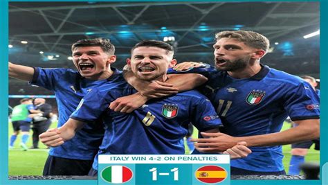 Penalty Shoot-out Victory over Spain sends Italy to Euro 2020 Final ...