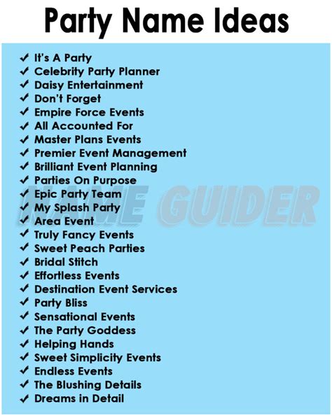 400 Best Event Planning Business Name Ideas | Name Guider