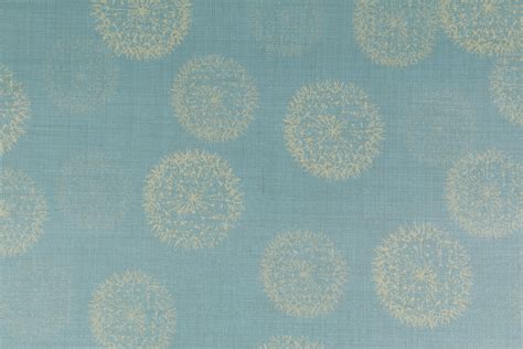 4.7 Yards Printed Vinyl Upholstery Fabric in Blue