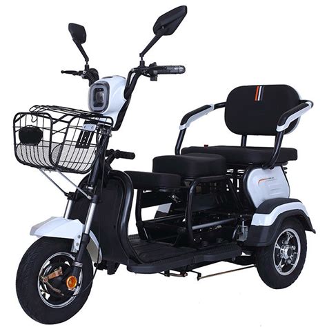 Front Mounted Basket 20Ah Three Wheel Electric Scooter