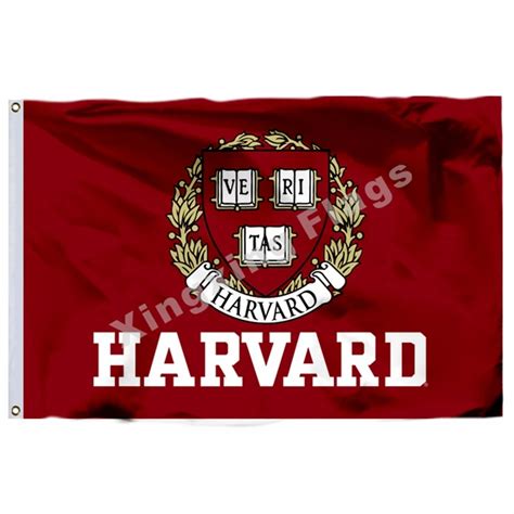 Harvard University Crimson Flag 3ft x 5ft Polyester NCAA Banner Flying Size No.4 90*150cm Custom ...