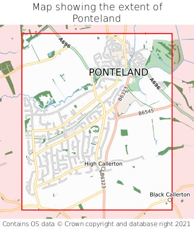 Where is Ponteland? Ponteland on a map