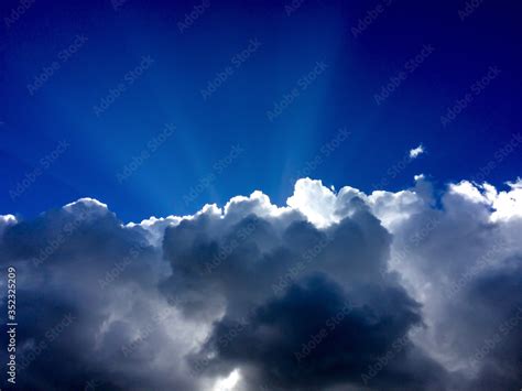 blue sky with clouds Stock Photo | Adobe Stock