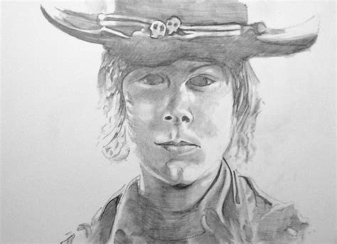 Carl by Dimitri Walker 12in by 18in graphite on Bristol board. Bristol Board, The Walking Dead ...