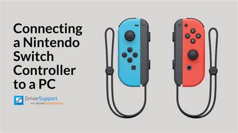 Connecting a Nintendo Switch Controller to a PC