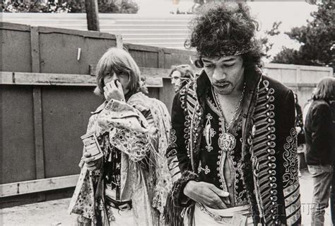 Jimi Hendrix and Brian Jones, Monterey Pop Festival by Jim Marshall on ...