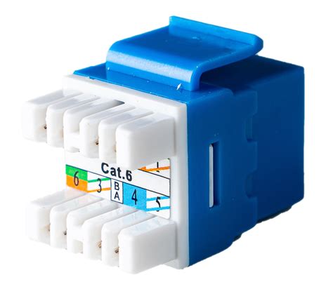 Category 6e, RJ45, Keystone Jack Module, 180 Degrees – Unshielded ...