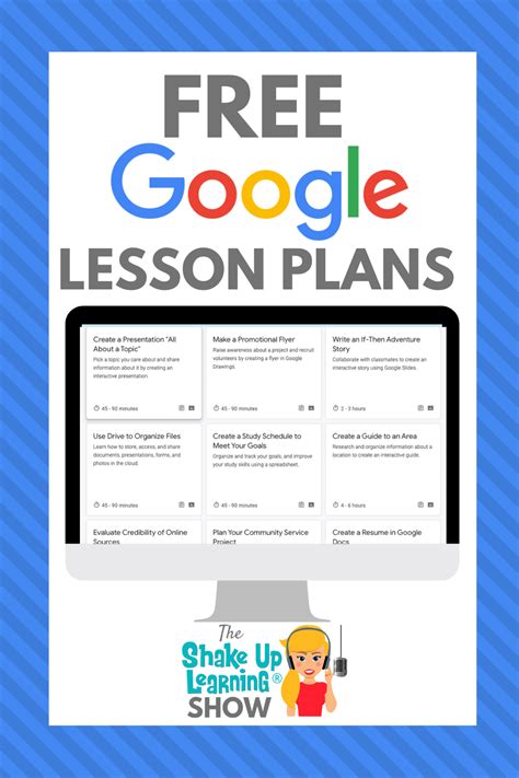 FREE Google Lesson Plans for Teachers and Students - SULS087 | Shake Up Learning