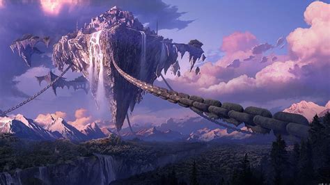 Fantasy Landscape Anime Wallpaper 4k