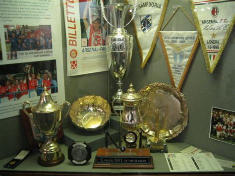 Arsenal FC Trophies at Arsenal Museum - a photo on Flickriver