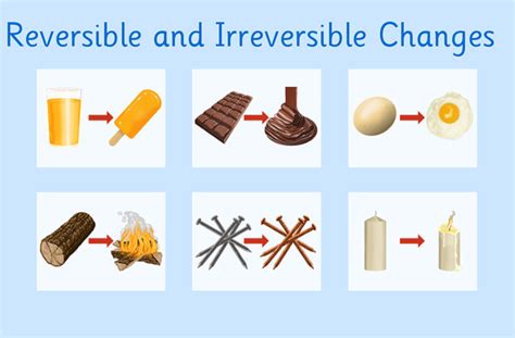 Reversible and Irreversible Changes Diagram | Quizlet