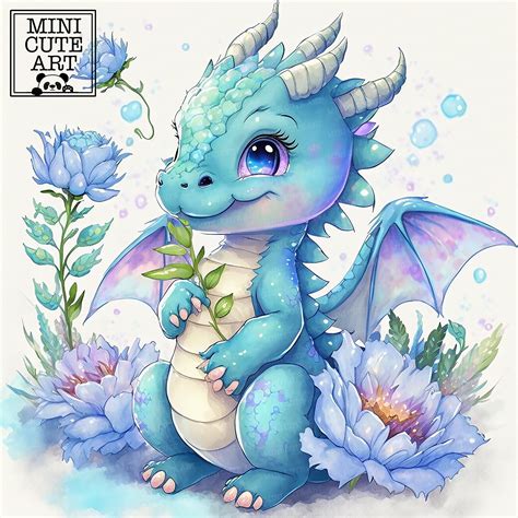 Cute Blue Dragons